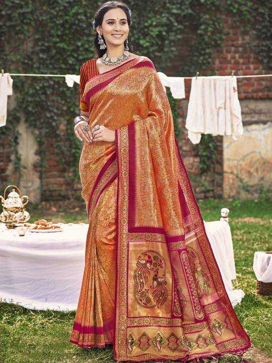 Banarasi Soft Silk RIN197 1200 JARDOSHI SILK Sarees Wedding Collections Wholesale Fancy Sarees Engagement Outfits