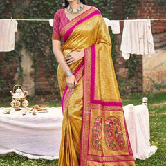 Banarasi Soft Silk RIN197 1200 JARDOSHI SILK Sarees Wedding Collections Wholesale Fancy Sarees Engagement Outfits