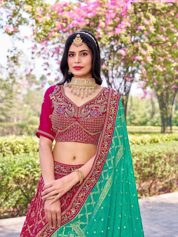 Banarasi Soft Silk RIN197 Naseehat-2695 Lehengas Wedding Collections Festive Collections Wholesale Designer Lehenga Silk Lehenga Banarasi Lehenga