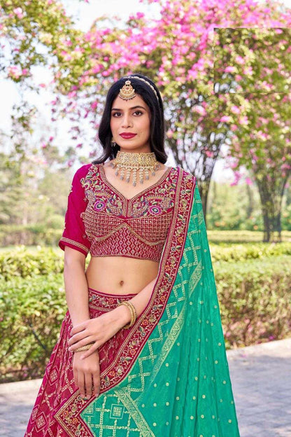 Banarasi Soft Silk RIN197 Naseehat-2695 Lehengas Wedding Collections Festive Collections Wholesale Designer Lehenga Silk Lehenga Banarasi Lehenga