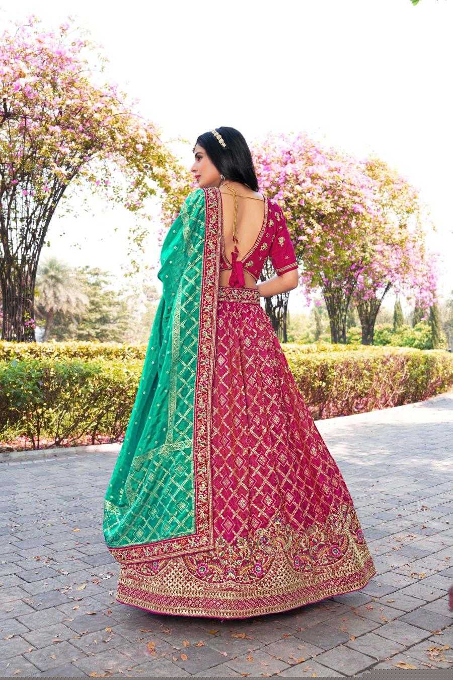 Banarasi Soft Silk RIN197 Naseehat-2695 Lehengas Wedding Collections Festive Collections Wholesale Designer Lehenga Silk Lehenga Banarasi Lehenga