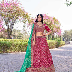 Banarasi Soft Silk RIN197 Naseehat-2695 Lehengas Wedding Collections Festive Collections Wholesale Designer Lehenga Silk Lehenga Banarasi Lehenga