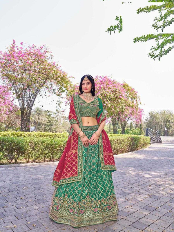 Banarasi Soft Silk RIN197 Naseehat-2695 Lehengas Wedding Collections Festive Collections Wholesale Designer Lehenga Silk Lehenga Banarasi Lehenga