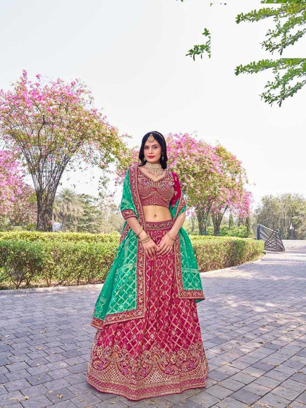 Banarasi Soft Silk RIN197 Naseehat-2695 Lehengas Wedding Collections Festive Collections Wholesale Designer Lehenga Silk Lehenga Banarasi Lehenga