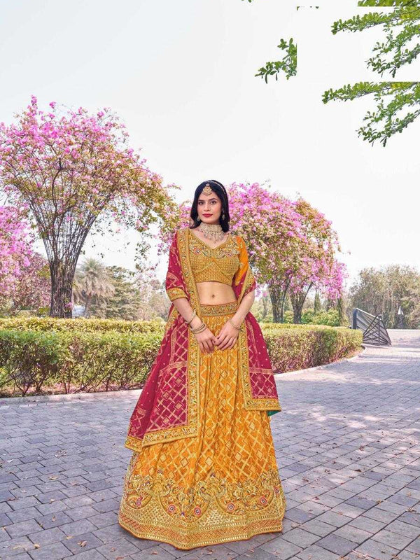 Banarasi Soft Silk RIN197 Naseehat-2695 Lehengas Wedding Collections Festive Collections Wholesale Designer Lehenga Silk Lehenga Banarasi Lehenga