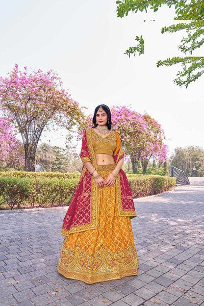 Banarasi Soft Silk RIN197 Naseehat-2695 Lehengas Wedding Collections Festive Collections Wholesale Designer Lehenga Silk Lehenga Banarasi Lehenga