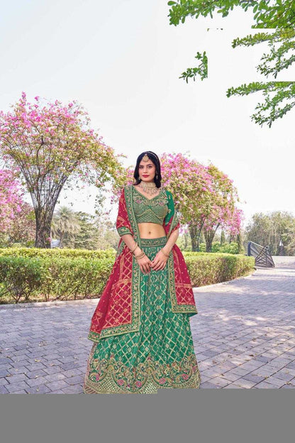Banarasi Soft Silk RIN197 Naseehat-2695 Lehengas Wedding Collections Festive Collections Wholesale Designer Lehenga Silk Lehenga Banarasi Lehenga