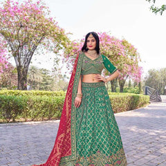 Banarasi Soft Silk RIN197 Naseehat-2695 Lehengas Wedding Collections Festive Collections Wholesale Designer Lehenga Silk Lehenga Banarasi Lehenga