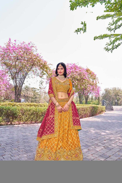 Banarasi Soft Silk RIN197 Naseehat-2695 Lehengas Wedding Collections Festive Collections Wholesale Designer Lehenga Silk Lehenga Banarasi Lehenga