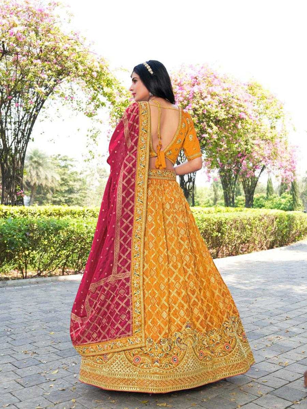 Banarasi Soft Silk RIN197 Naseehat-2695 Lehengas Wedding Collections Festive Collections Wholesale Designer Lehenga Silk Lehenga Banarasi Lehenga