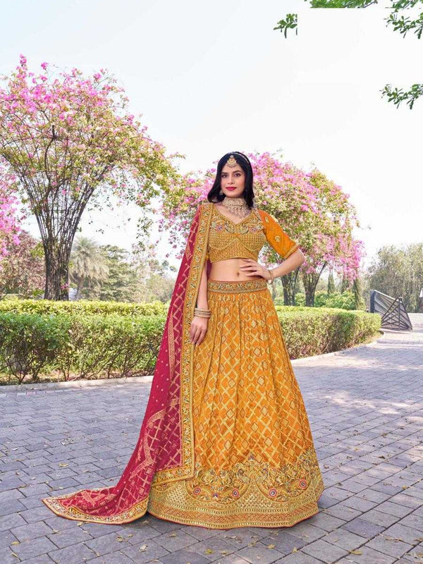 Banarasi Soft Silk RIN197 Naseehat-2695 Lehengas Wedding Collections Festive Collections Wholesale Designer Lehenga Silk Lehenga Banarasi Lehenga