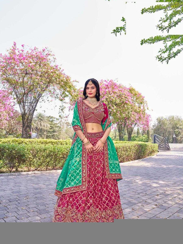 Banarasi Soft Silk RIN197 Naseehat-2695 Lehengas Wedding Collections Festive Collections Wholesale Designer Lehenga Silk Lehenga Banarasi Lehenga