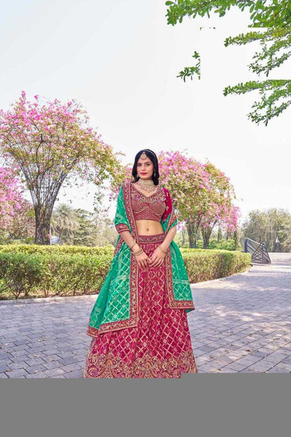 Banarasi Soft Silk RIN197 Naseehat-2695 Lehengas Wedding Collections Festive Collections Wholesale Designer Lehenga Silk Lehenga Banarasi Lehenga