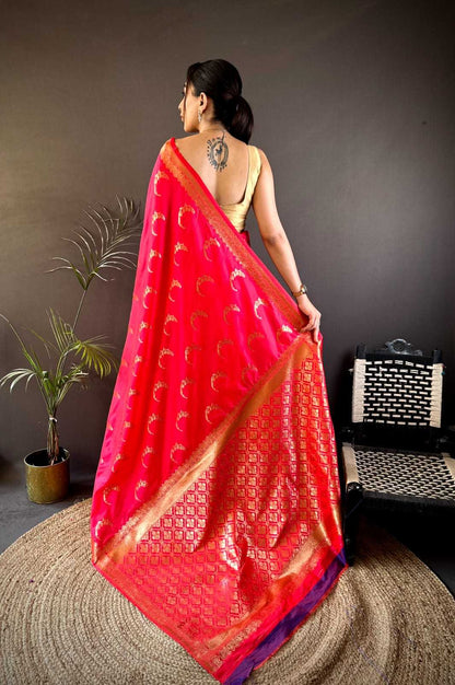 Banarasi Soft Silk RIN209 Noor Silk Sarees Wholesale Banarasi Silk Sarees Traditional Silk Sarees