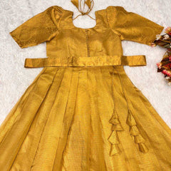 Banarasi Soft Silk RIN222 149 Gowns Wedding Collections Wholesale Party Wear Gowns Sangeet Outfits