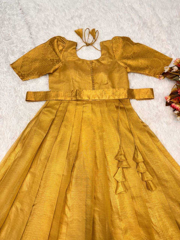 Banarasi Soft Silk RIN222 149 Gowns Wedding Collections Wholesale Party Wear Gowns Sangeet Outfits