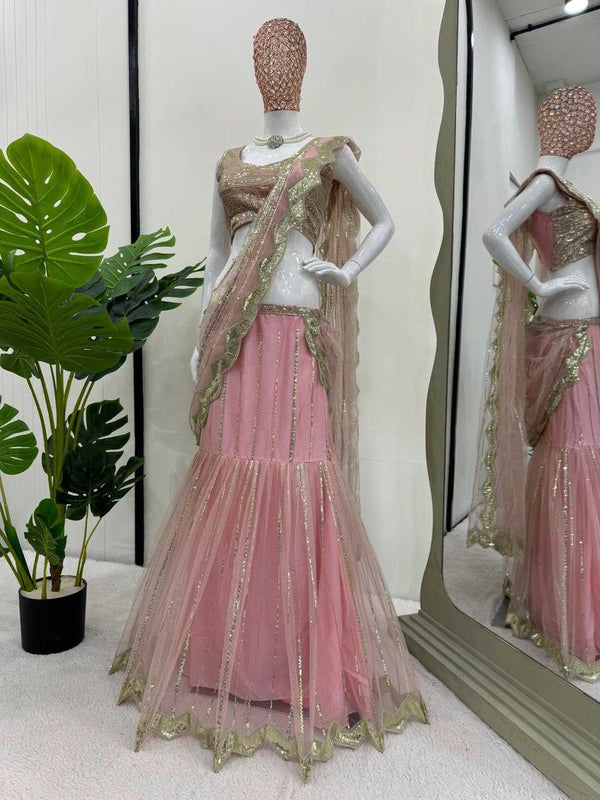 Butterfly Net RIN162 6490 Lehengas Wholesale Designer Lehenga Fancy Lehenga Embroidered Lehenga