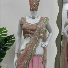 Butterfly Net RIN162 6490 Lehengas Wholesale Designer Lehenga Fancy Lehenga Embroidered Lehenga