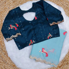 Chiffon RIN171 KOKILA- 380 Sarees Silk Sarees Wedding Collections Wholesale Chiffon Sarees Embroidered Sarees Mehendi Outfits