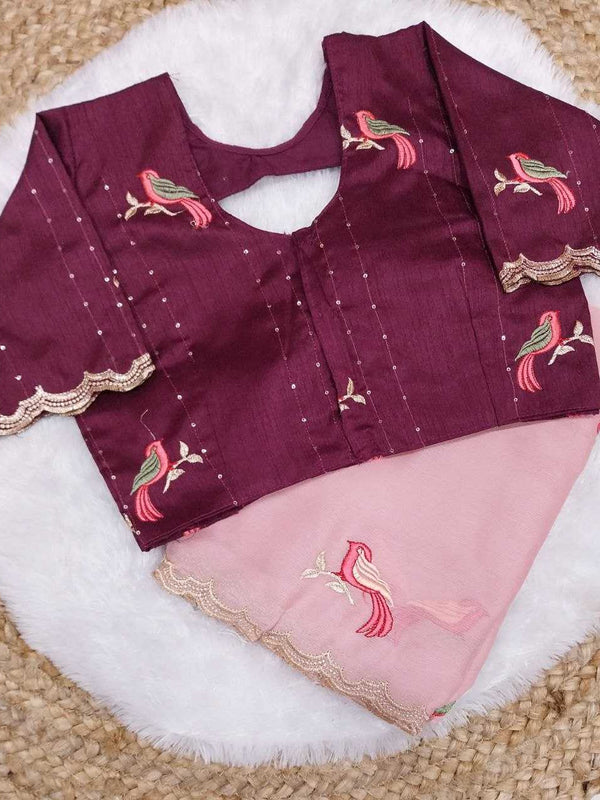 Chiffon RIN171 KOKILA- 380 Sarees Silk Sarees Wedding Collections Wholesale Chiffon Sarees Embroidered Sarees Mehendi Outfits