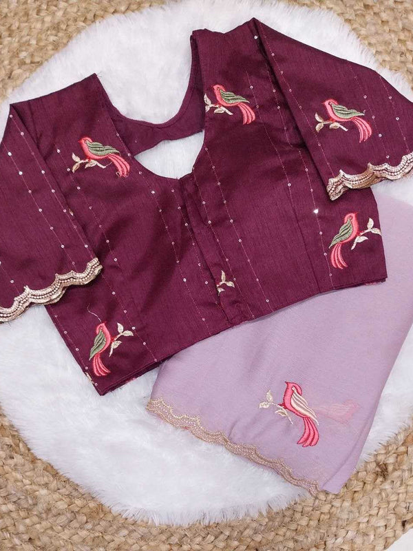 Chiffon RIN171 KOKILA- 380 Sarees Silk Sarees Wedding Collections Wholesale Chiffon Sarees Embroidered Sarees Mehendi Outfits