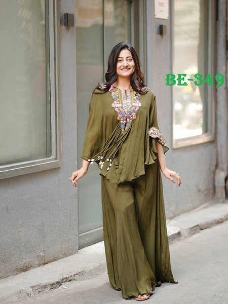 Chinon RIN110 349 Suits & Dresses Wholesale Ladies Suits Embroidery Suits Palazzo Suit