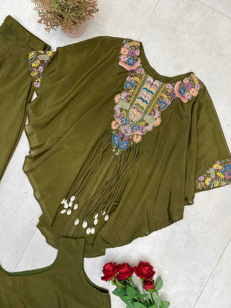 Chinon RIN110 349 Suits & Dresses Wholesale Ladies Suits Embroidery Suits Palazzo Suit