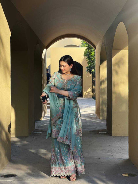 Chinon RIN110 350 Suits & Dresses Wholesale Ladies Suits Embroidery Suits Palazzo Suit Party wear suits