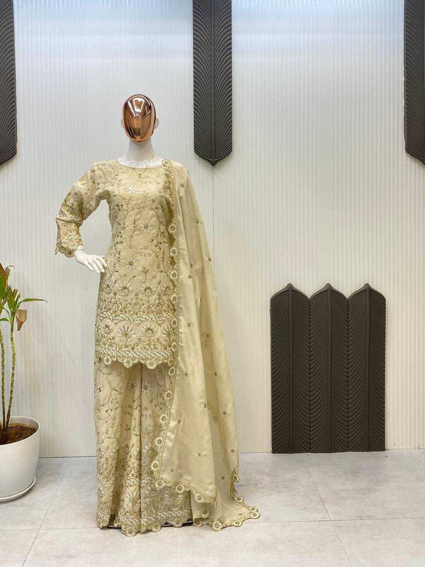 Chinon RIN141 1948 Suits & Dresses Wholesale Ladies Suits Embroidery Suits Palazzo Suit Bridal Wedding Dresses