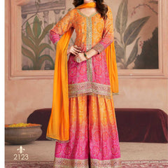 Chinon RIN184 2121 Suits & Dresses Wedding Collections Festive Collections Wholesale Sharara Salwar Suits Embroidery Suits Designer Suits