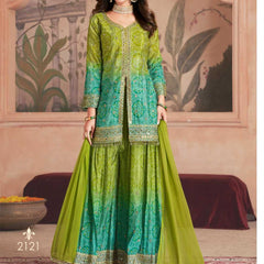 Chinon RIN184 2121 Suits & Dresses Wedding Collections Festive Collections Wholesale Sharara Salwar Suits Embroidery Suits Designer Suits