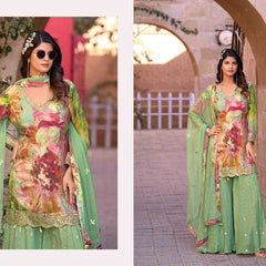 Chinon RIN184 GINNI-4 Suits & Dresses Wedding Collections Festive Collections Wholesale Sharara Salwar Suits Embroidery Suits Designer Suits