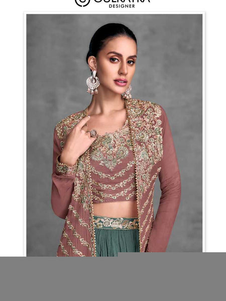 Chinon RIN184 Gulkayra Designer-KHUSI Lehengas Wedding Collections Festive Collections Wholesale Designer Lehenga Fancy Lehenga Embroidered Lehenga