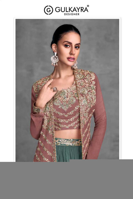 Chinon RIN184 Gulkayra Designer-KHUSI Lehengas Wedding Collections Festive Collections Wholesale Designer Lehenga Fancy Lehenga Embroidered Lehenga