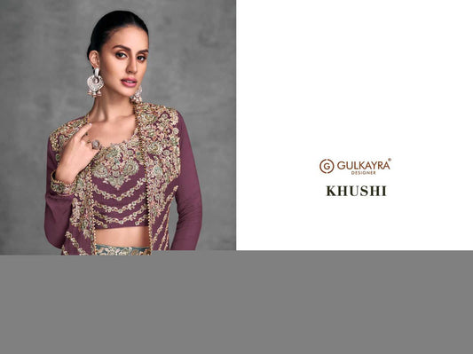 Chinon RIN184 Gulkayra Designer-KHUSI Lehengas Wedding Collections Festive Collections Wholesale Designer Lehenga Fancy Lehenga Embroidered Lehenga