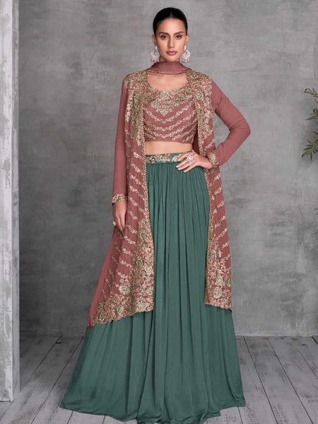 Chinon RIN184 Gulkayra Designer-KHUSI Lehengas Wedding Collections Festive Collections Wholesale Designer Lehenga Fancy Lehenga Embroidered Lehenga