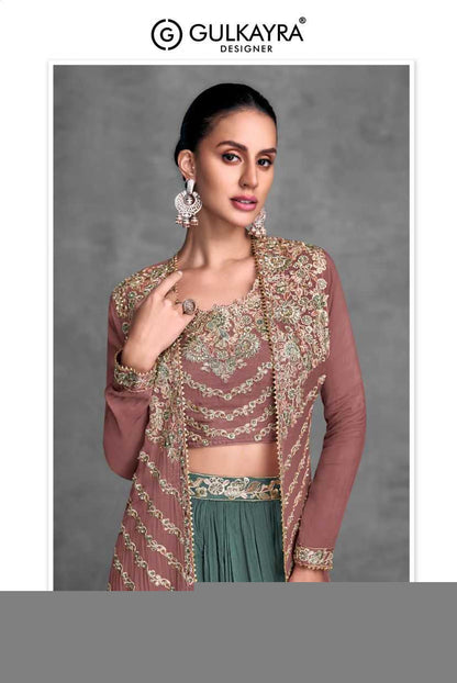 Chinon RIN184 Gulkayra Designer-KHUSI Lehengas Wedding Collections Festive Collections Wholesale Designer Lehenga Fancy Lehenga Embroidered Lehenga