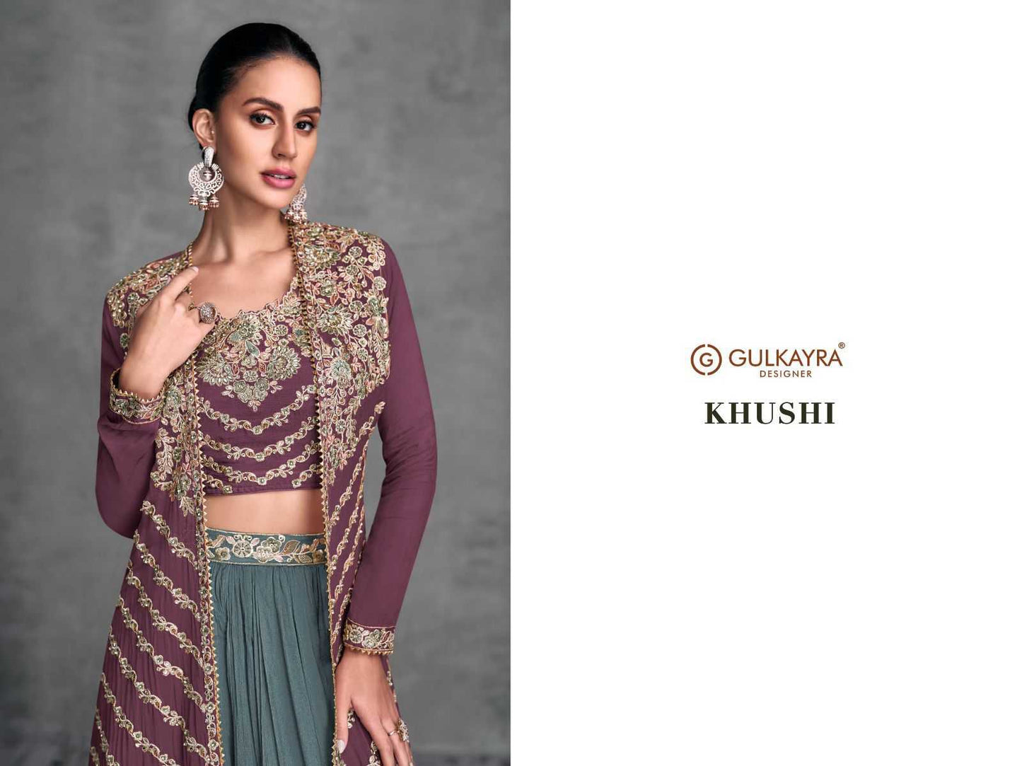 Chinon RIN184 Gulkayra Designer-KHUSI Lehengas Wedding Collections Festive Collections Wholesale Designer Lehenga Fancy Lehenga Embroidered Lehenga