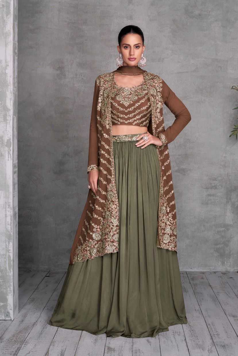 Chinon RIN184 Gulkayra Designer-KHUSI Lehengas Wedding Collections Festive Collections Wholesale Designer Lehenga Fancy Lehenga Embroidered Lehenga