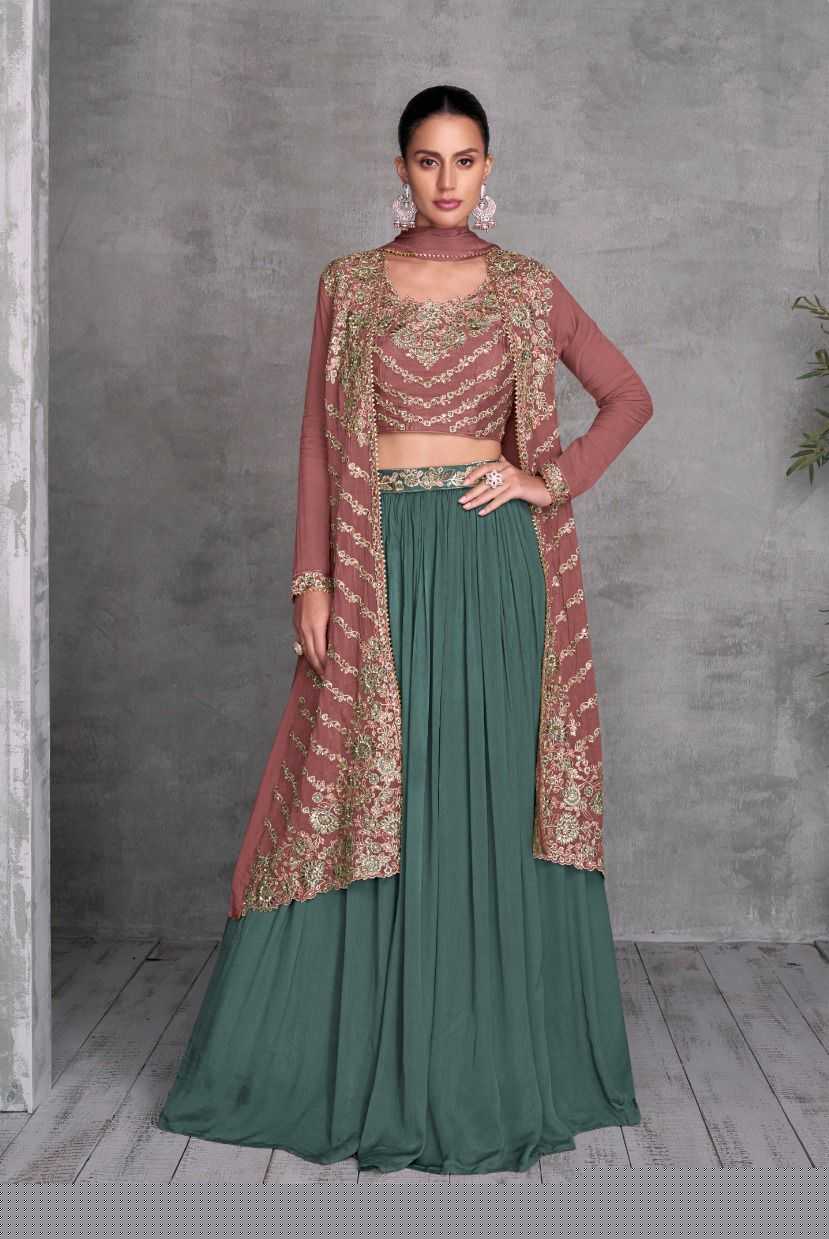 Chinon RIN184 Gulkayra Designer-KHUSI Lehengas Wedding Collections Festive Collections Wholesale Designer Lehenga Fancy Lehenga Embroidered Lehenga
