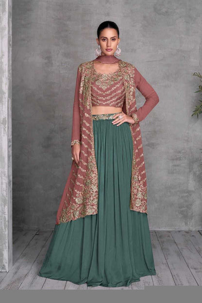 Chinon RIN184 Gulkayra Designer-KHUSI Lehengas Wedding Collections Festive Collections Wholesale Designer Lehenga Fancy Lehenga Embroidered Lehenga