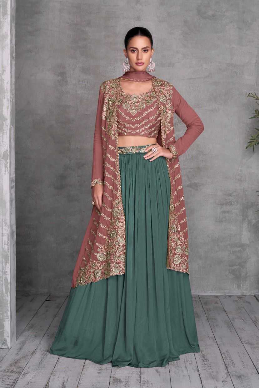 Chinon RIN184 Gulkayra Designer-KHUSI Lehengas Wedding Collections Festive Collections Wholesale Designer Lehenga Fancy Lehenga Embroidered Lehenga