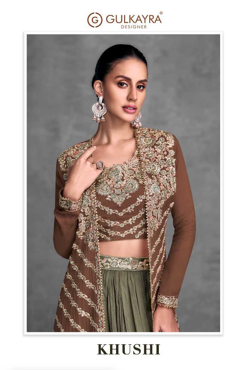 Chinon RIN184 Gulkayra Designer-KHUSI Lehengas Wedding Collections Festive Collections Wholesale Designer Lehenga Fancy Lehenga Embroidered Lehenga