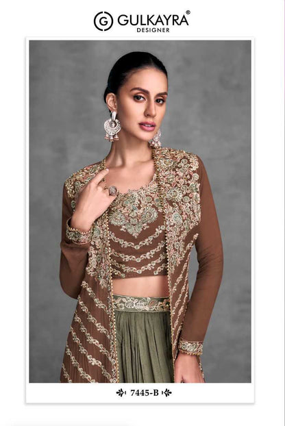Chinon RIN184 Gulkayra Designer-KHUSI Lehengas Wedding Collections Festive Collections Wholesale Designer Lehenga Fancy Lehenga Embroidered Lehenga