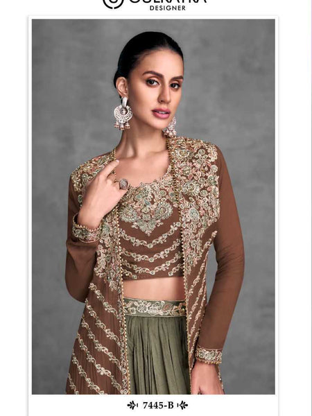 Chinon RIN184 Gulkayra Designer-KHUSI Lehengas Wedding Collections Festive Collections Wholesale Designer Lehenga Fancy Lehenga Embroidered Lehenga