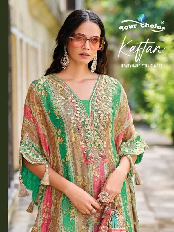 Chinon RIN184 Kaftan Suits & Dresses Wedding Collections Festive Collections Wholesale Embroidery Suits Designer Suits Kaftan Dresses