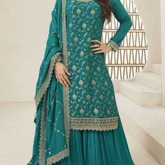 Chinon RIN184 KARVA Suits & Dresses Wedding Collections Festive Collections Wholesale Sharara Salwar Suits Punjabi Suit Designer Suits