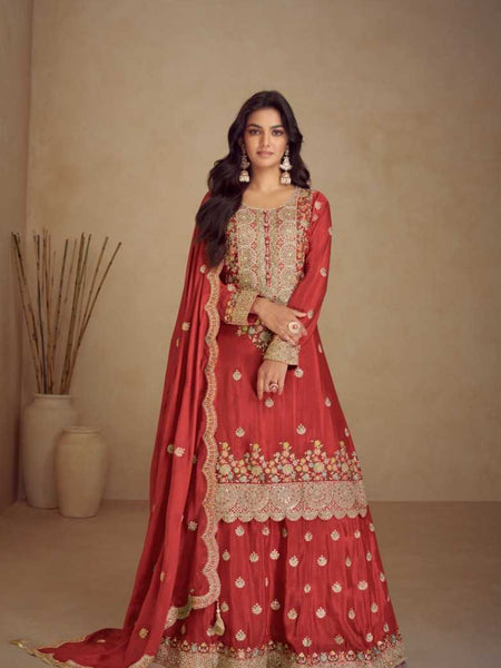 Chinon RIN184 NAVYA Suits & Dresses Wedding Collections Festive Collections Wholesale Sharara Salwar Suits Palazzo Suit Wedding Suits