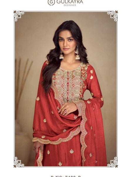 Chinon RIN184 NAVYA Suits & Dresses Wedding Collections Festive Collections Wholesale Sharara Salwar Suits Palazzo Suit Wedding Suits