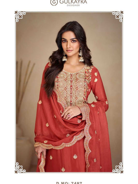 Chinon RIN184 Vaani Vol.3 Suits & Dresses Wedding Collections Festive Collections Wholesale Embroidery Suits Wedding Suits Designer Suits